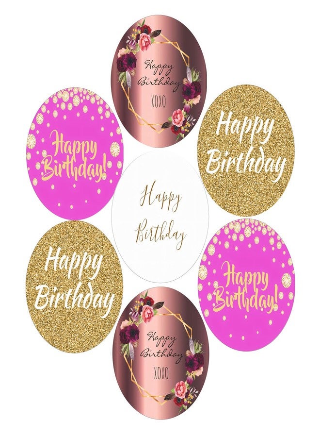 SLGIFT ملصقات فينيل بتصميم عيد ميلاد سعيد من SLGIFT، ملصقات فينيل ذاتية اللصق، 40 قطعة، ملصقات دائرية 2 × 2 بوصة، 4 تصاميم فريدة، R188 - Image 1